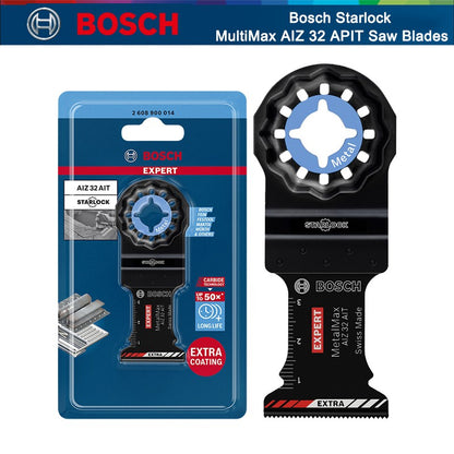 Bosch Professional Lâmina Multiferramenta Starlock Expert Metal Max AIZ 32 AIT Lâmina de Serra Oscilante Para GOP12V-28 GOP30-28 GOP185-LI