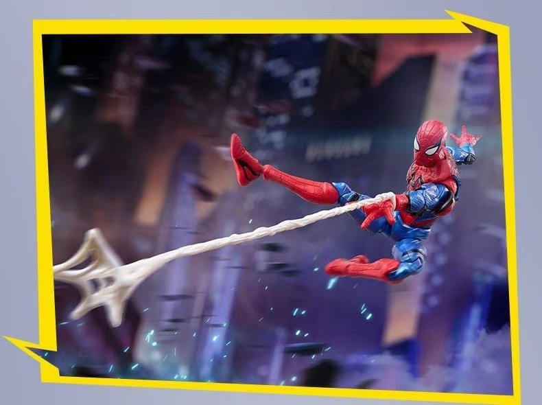 Novas Figuras de Ação de Anime Blokees Homem-Aranha Venom Marvel Rivals Champion Class Kit de Modelo Marvel Brinquedos de Presente de Figura de Ação Montável