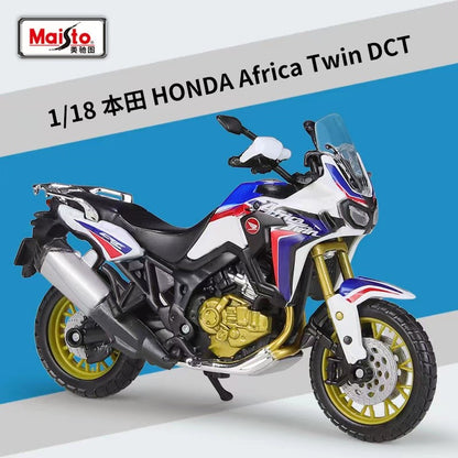 Maisto 1:18 Honda Africa Twin Dct Modelo de Liga de Motocicleta Simulada