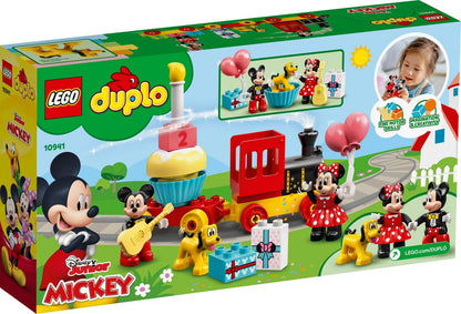 LEGO Tesouro 10941 Trem de Aniversário do Mickey e da Minnie Brinquedo de Construção de Quebra-Cabeças Infantis Presente