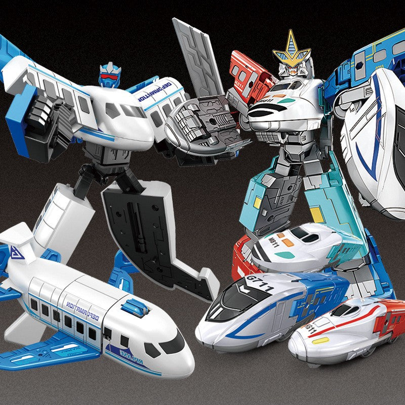 WEIJIANG NOVO 20CM Transformação Anime Boneco de Ação Brinquedos de Filme Plástico ABS Robô Carro Avião Tanque Legal Modelo Presente para Meninos