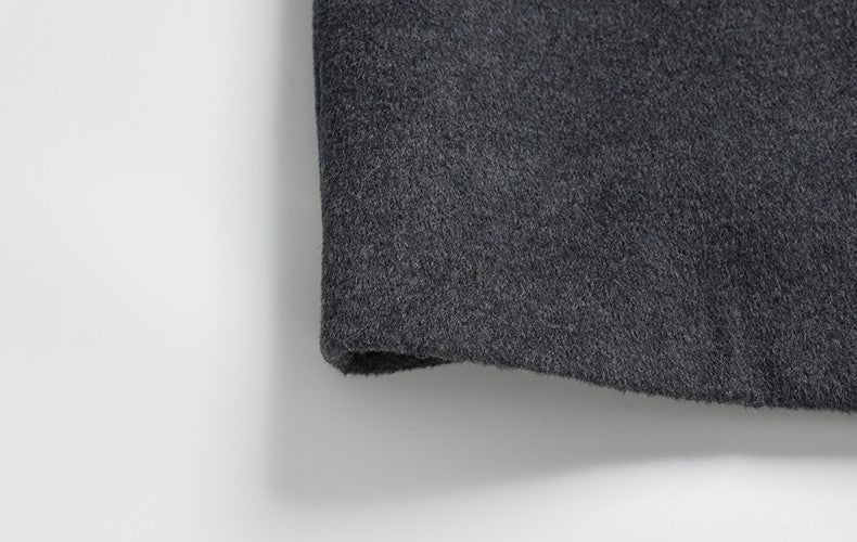 Winter Men's Woolen Coat Thicken Warm Trench Coat Men Wool Casual Double Fashion Breasted Long Overcoat Men