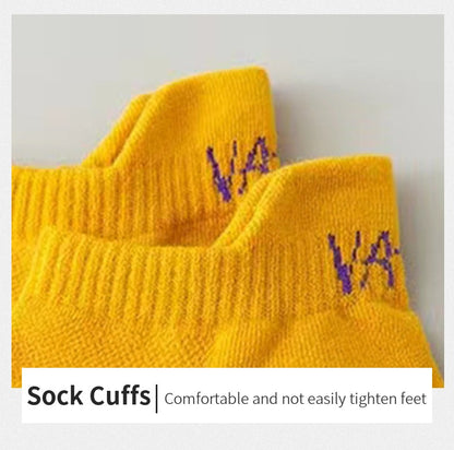 5 Pairs Men Bright Colored Ankle Socks Breathability Fashionable Casual Street Style Deodorizing Invisible Travel Running Socks