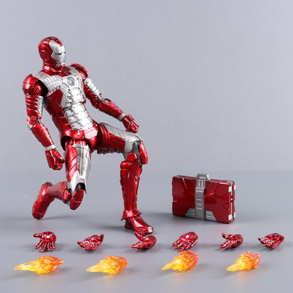 ZD Toys Homem de Ferro Série Articulado MK1 MK2 MK3 MK4 MK5 MK6 MK7 MK42 MK43 MK50 Boneco de Ação do Filme 7 Polegadas Bonecas Mark