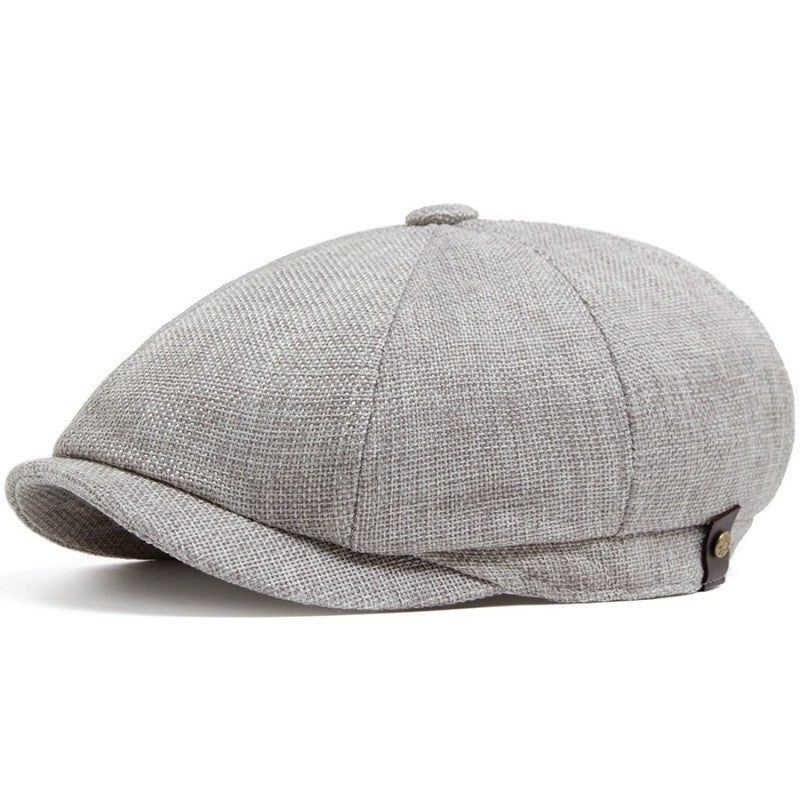 Hat Men Beret Cabbie Driving Hunting Caps Vintage Tweed Blinders Berets Flat Peaked Cap Street Hats for Men Women 55-60CM