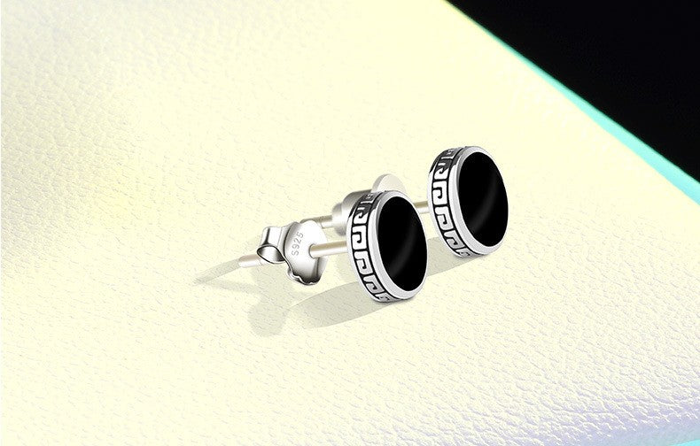 Andara Personalized 925 Silver Earrings Men'S Single Earrings Street Punk Hip-Hop Jewelry