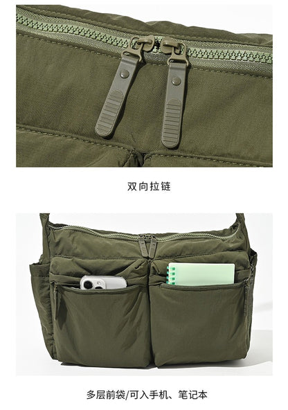 Casual Multi-pocket Messenger Bags for Women Fashion Nylon Shoulder Bag Ladies Large Handbags Female Travel Shopping Tote Purse