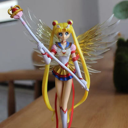 Japão Anime 16,5cm Sailor Moon Vestido Rainha Action Figure PVC Vestido de Noiva Modelo de Coleção Brinquedos para Decoração Boneca de Desenho Animado Presente