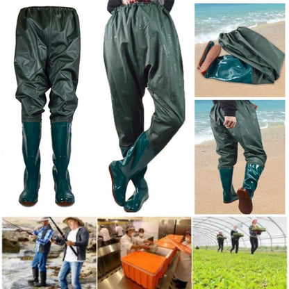 Calça Plástica de PVC para Transplante, Botas de Pesca Impermeáveis Antiderrapantes com Cano Alto, 10 Tamanhos