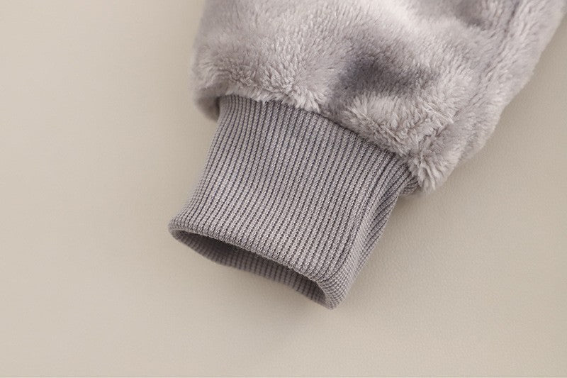 Autumn Winter Baby Boys Homewear Sets Fashion Cartoon Bear Flannel Fleece Clothes for 1-6 Years Kids Sleepwear Children Pajamas