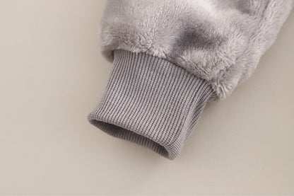 Autumn Winter Baby Boys Homewear Sets Fashion Cartoon Bear Flannel Fleece Clothes for 1-6 Years Kids Sleepwear Children Pajamas