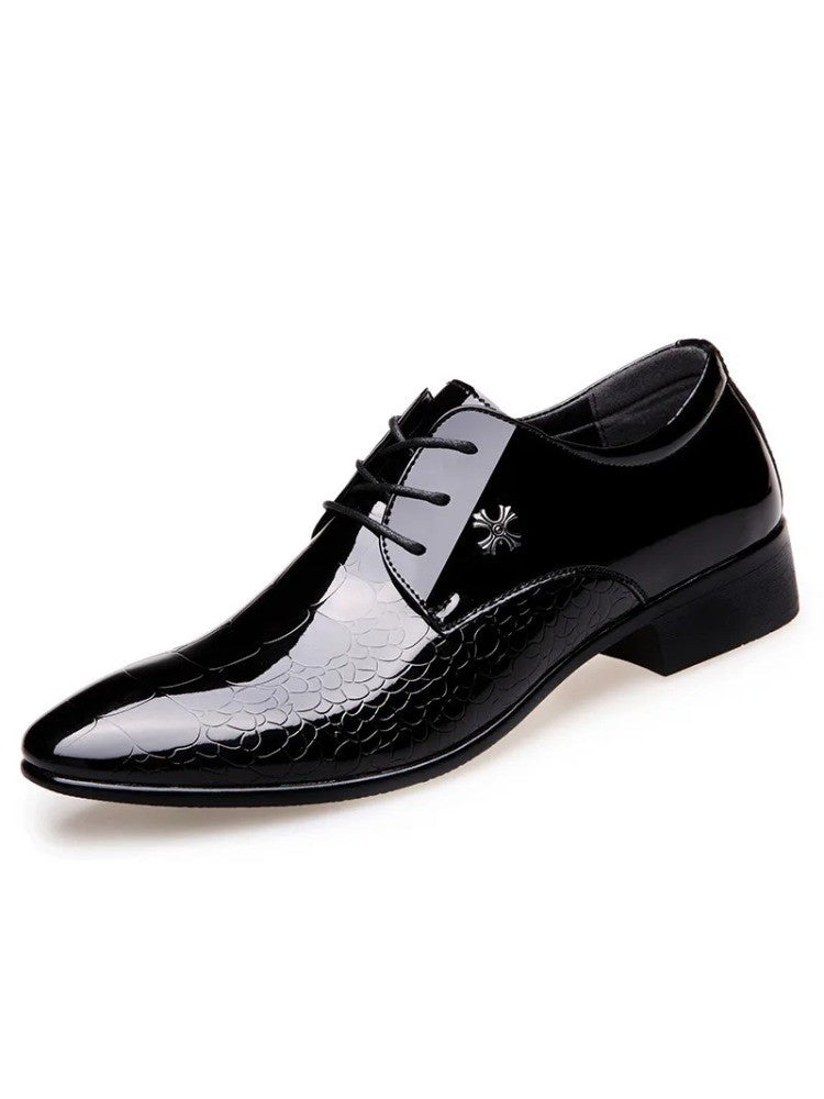 Men's  Leather Shoes Black Soft Leather Soft Bottom Spring And Autumn Best Man Men's Business Formal Wear plus size 38-48