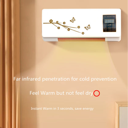 Space Heater for Indoor with Remote Wall Mounted  Conditioner Low Noise Timing Function for Home Office EU Plug 220V