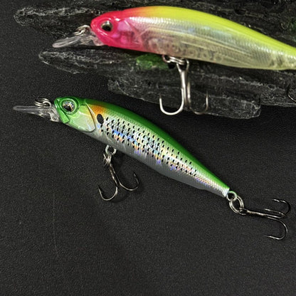 Isca de Pesca Suspend UV Minnow 5g 63mm Rozante 63SP Jerkbait Isca para Truta Baixo Água Salgada Twitch Jerk Retrieve Isca Artificial Rígida