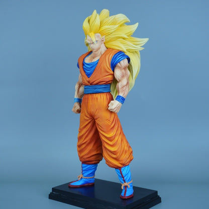 31.5cm/12.4in Anime Dragon Ball Figure Super Saiyan 3 Goku Action Figures Pvc Statue Desktop Ornamen Collection Model Toys Gifts