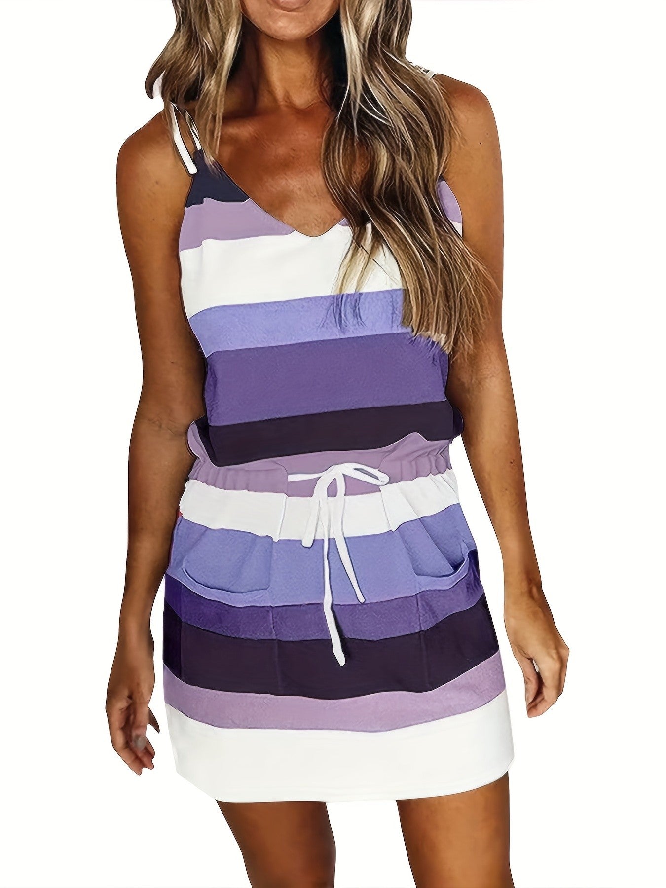 Sleeveless Dress for Women Clothing 2024 Summer Vacation Pullover Beach Sundress