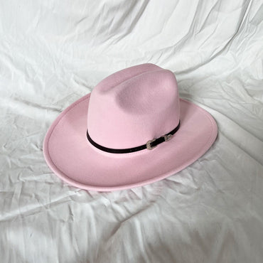 Vintage Western Cowboy Hat For Men's Gentleman Lady Jazz Cowgirl With Leather Wide Brim Cloche Church Sombrero Hombre Caps