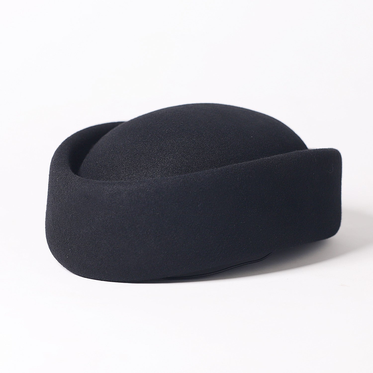 FS Vintage Winter Wool Pillbox Hats Black White Church Hat For Women Elegant Formal Tea Party Wedding Bride Cap Chapeau Femme