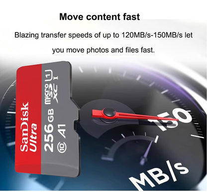 SanDisk Extreme PRO Memory Card 512GB Micro SD Card SDXC UHS-I 128GB 256GB 64GB U3 C10 V30 A2 4K TF Flash Card Adapter for DJI