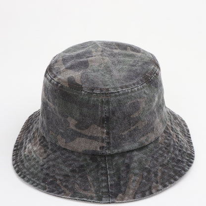 New Washed Cotton Camouflage Bucket Hat For Men And Women  Outdoor Travel Casual Sun Cap Panama Fisherman Hats Bob