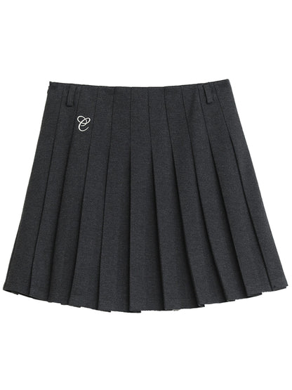 CHIC VEN Women Pleated Skirt High Waist Casual Preppy Style A-line Thick Mini Skirt for Girl Autumn Winter 2025 Ladies Clothing
