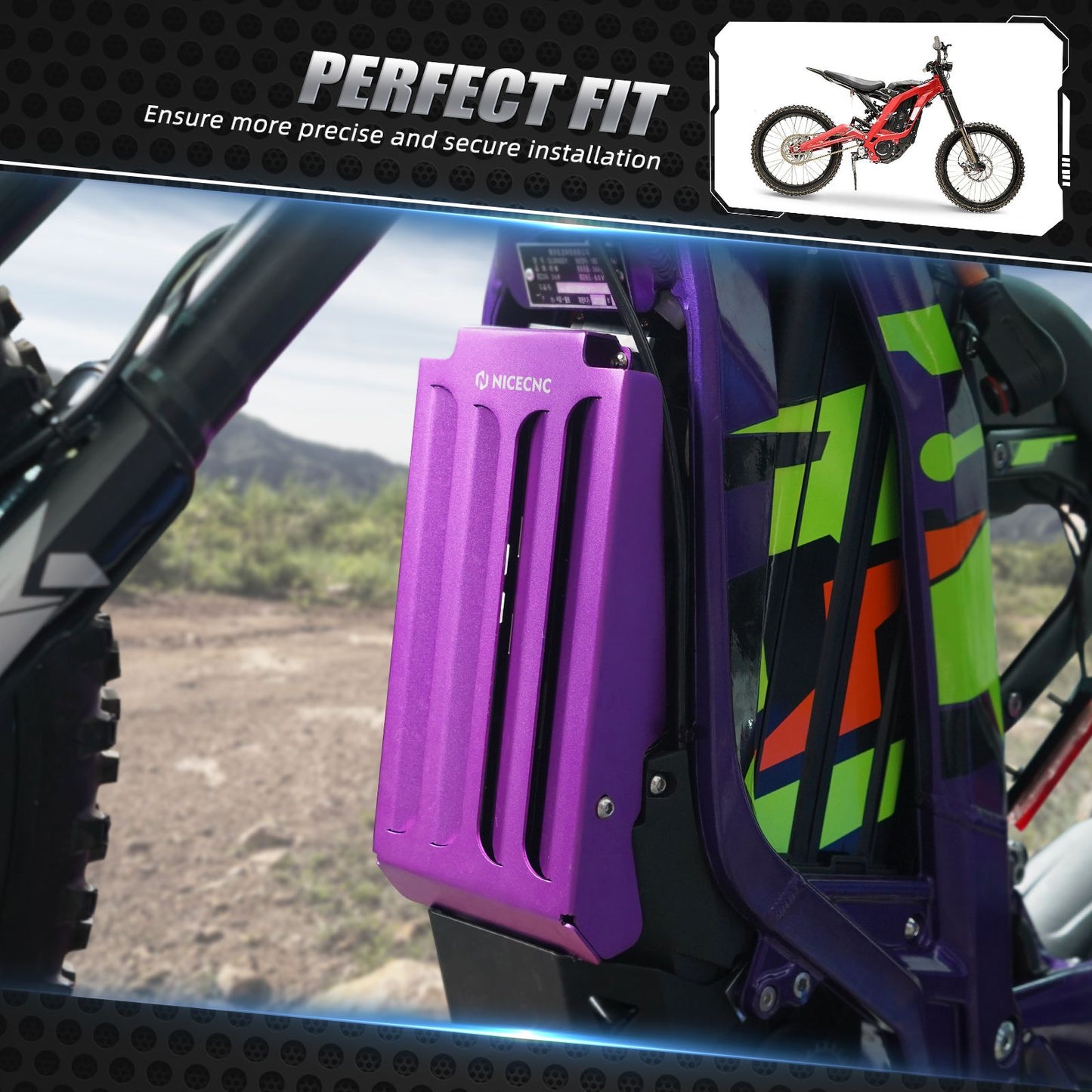 Para Surron Light Bee X Tampa do Controlador Protetor de Chassis de Motor Para SUR-RON Light Bee S L1E Para Segway X160 X260 Bicicleta Elétrica de Sujeira