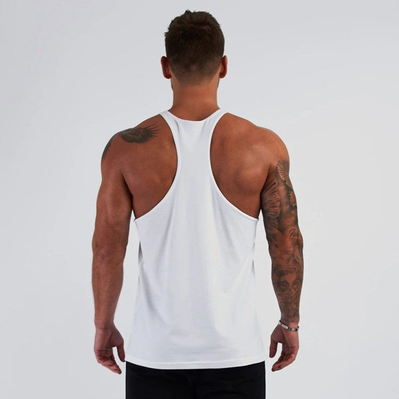 Muscle Men's Sports Tank Top Cotton undershirt gym Tops Sleeveless Tank Top Men fitness Running sweatshirt vest