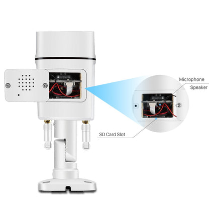 BESDER 5MP Outdoor WiFi IP Camera with AI Human Detection Wireless 1080P HD Color Night Vision Security CCTV Camera
