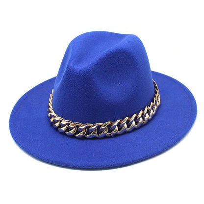 Conjuntos de 2 Peças para Mulheres com Bolsa Grande e Corrente, Chapéu Fedora, Moda 2022, Luxo, Festa, Casamento, Chapéu de Jazz ?????