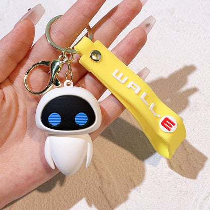 Chaveiro De Mobilização De Robô Desenho Animado Criativo Bonito Disney Wall-E Eva Chaveiro Kawaii Pingente De Decoração De Bolsa Masculina E Feminina Presente