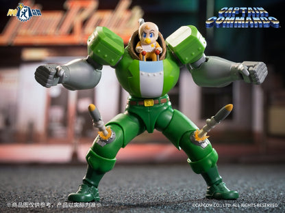 Capcom Captain Commando Criativo Anime 3.75 polegadas Bonecos de Ação Modelo Colecionável Brinquedos Decoração de Quarto Presente Surpresa Infantil