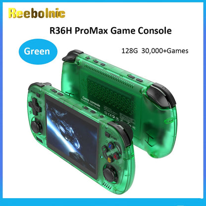 Reebolnic R36H ProMax Handheld Game Console 4.2Inch OCA Screen RK3326 Cortex A35 Arkos2.0 Retro Video Game Console Simulators