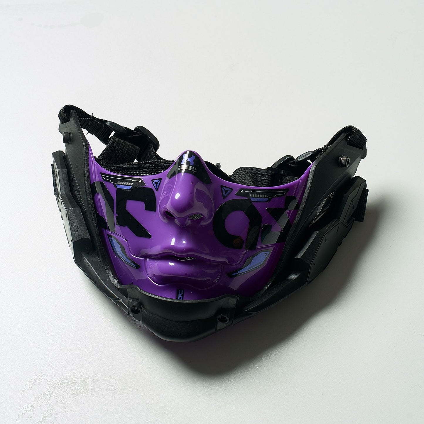 14 Color Two Sizes Cyberpunk Half Face Mask Halloween Cosplay Mask Adjustable Strap Breathable Comfort Party Costume Face Cover