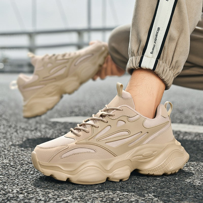 Tênis Masculino de Caminhada Esportiva de Alta Qualidade, Tamanho Grande 48, Plataforma, Tênis Casual Masculino, Tênis Moderno para Uso Externo