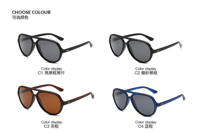 MIZHO 4125 Trendy Women Sunglasses Unisex Brand Designer Plastic Pilot Polarized UV Protector Sun Glasses Ladies