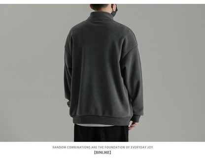 Men's Simplicity Plus Size Solid Casual Hoodies Sweatshirts Autumn Winter New Long Sleeve Korean Tops Casual Fashion Men Clothes