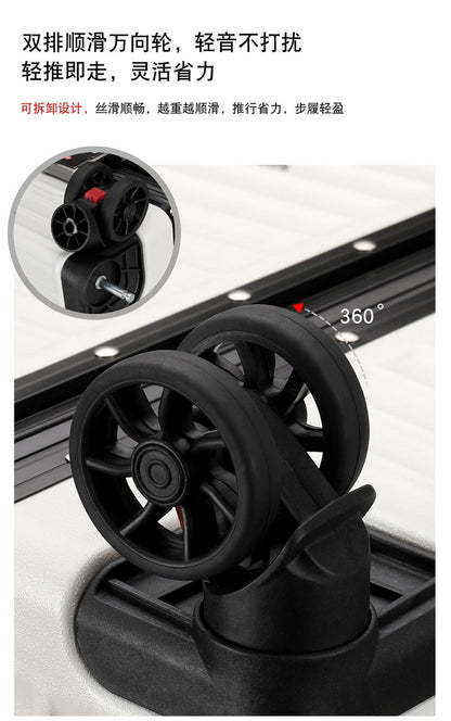 Luggage Suitcase Aluminum Frame 20 Trolley Case Universal Wheels 24 Female Male Students 26 Durable Password 28inch Leather Case