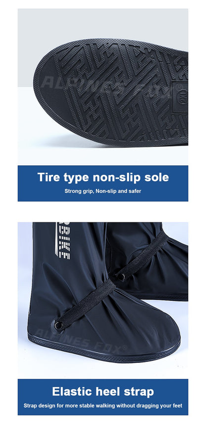Botas de Chuva de Cano Alto para Motocicleta Impermeáveis Reflexivas Antiderrapantes Calçado para Moto Ciclismo Bicicleta Acessórios de Proteção Reutilizáveis