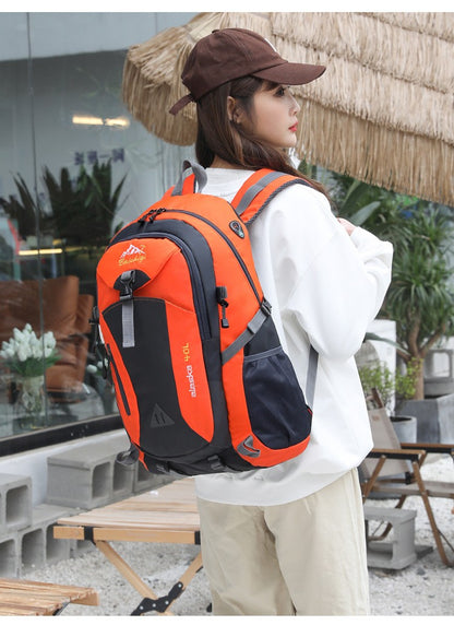 2025 Unisex sport travel backpack large-capacity nylon lightweight outdoor hiking backpack for men and women student schoolbag