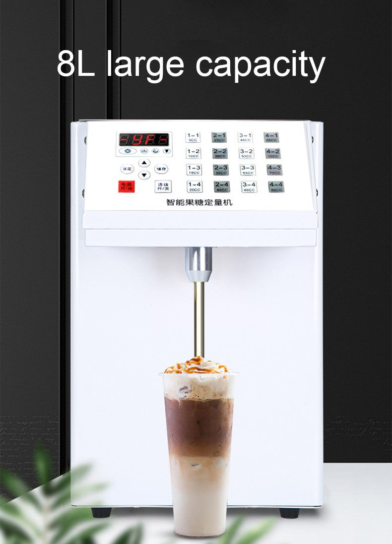 16 Grid Quantitative Fructose Filling Machine Bubble Milk Tea Shop Automatic Electric Syrup Sugar Dispenser Levulose Quantifier