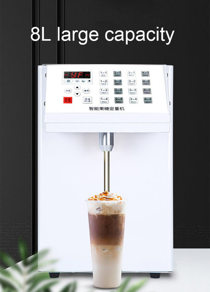 16 Grid Quantitative Fructose Filling Machine Bubble Milk Tea Shop Automatic Electric Syrup Sugar Dispenser Levulose Quantifier