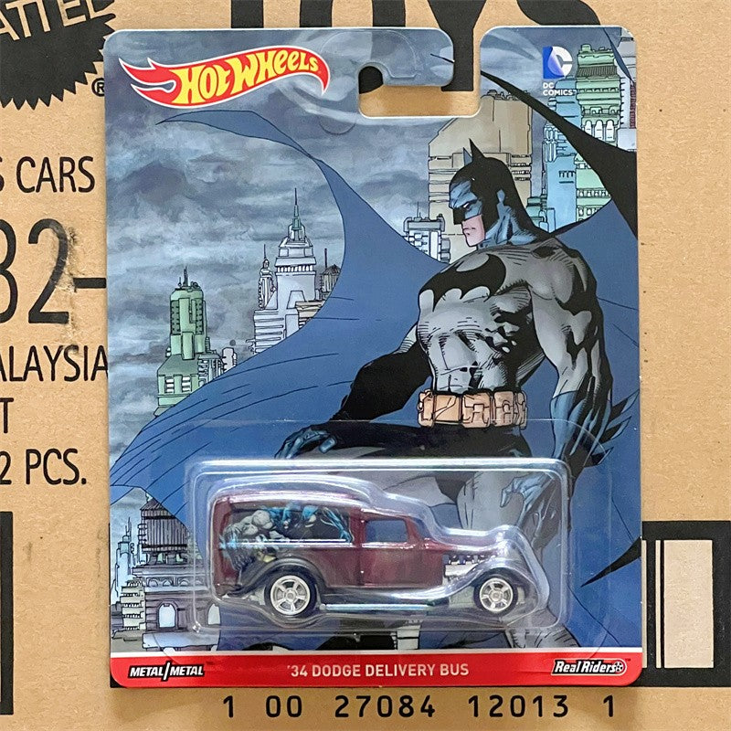 Hot Wheels Pop Culture Premium DC Comics Series Chevy Dodge 1:64 Scale Collectible Cars Unopened Ship Now