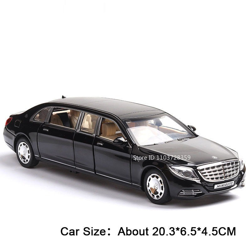 1:32 S650 C260 Modelo de Carro de Brinquedo em Miniatura Liga Fundida com Som Luz Portas Abertas Veículo de Simulação de Fricção Brinquedos para Presentes de Meninos