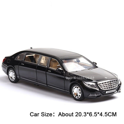 1:32 S650 C260 Modelo de Carro de Brinquedo em Miniatura Liga Fundida com Som Luz Portas Abertas Veículo de Simulação de Fricção Brinquedos para Presentes de Meninos