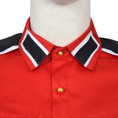 Michael Jackson Impersonator RetroCTEAntiWar Patch EmbroideredShirt Men's Military Style Long SleeveButtonDown Shirt Collectible