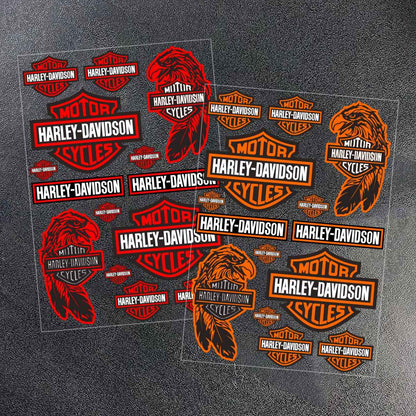 2026 Novo Adesivo Harley Davidson Logotipo Moto Capacete Tanque Decalque para Sportster 883 Sportster S 1250 Fat Boy 117