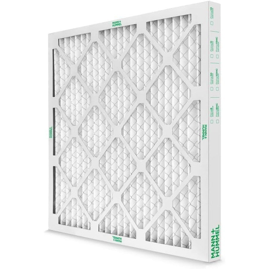 16x16x2 MERV 11 Pleated HVAC AC Furnace Air Filters Case of 12 Exact Size 15.5 x 15.5 x 1.75 Inches White High Efficiency Filtr