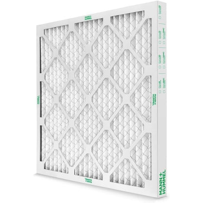 16x16x2 MERV 11 Pleated HVAC AC Furnace Air Filters Case of 12 Exact Size 15.5 x 15.5 x 1.75 Inches White High Efficiency Filtr