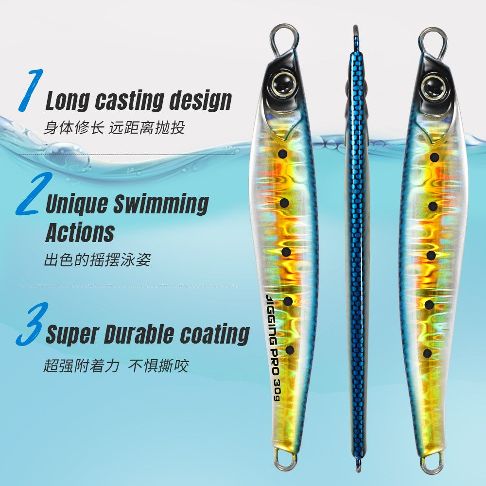 JIGGING PRO Jugulo Jig 15g 20g 30g 40g 60g Casting Jig Pesca de Costa Metal Jig Isca Pesca Marítima