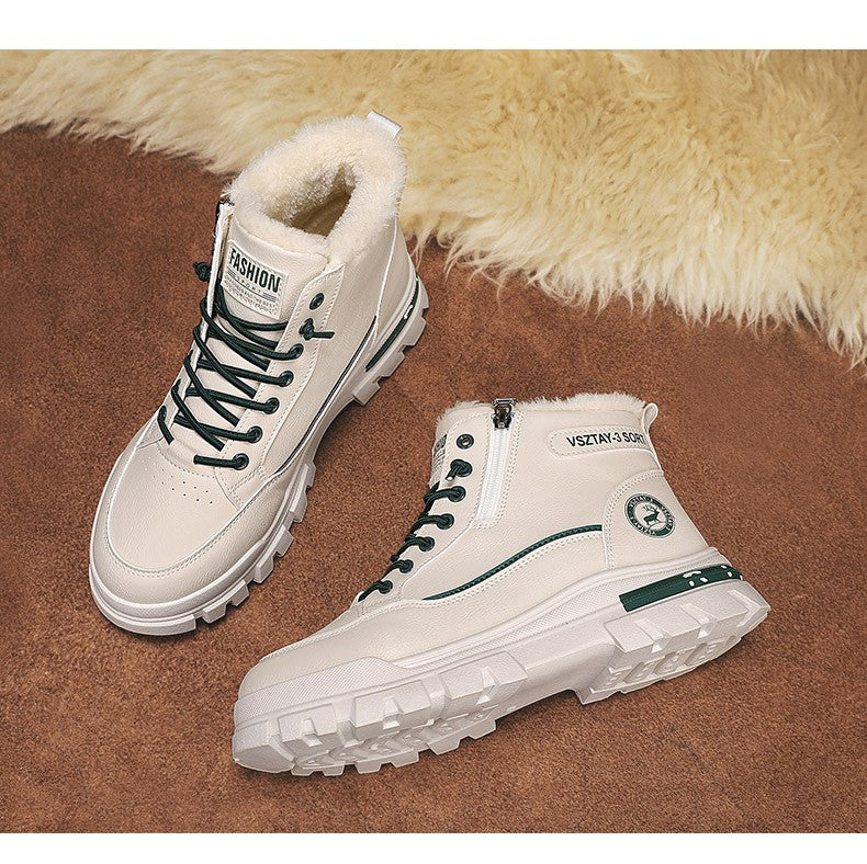 Men's winter warm ankle boots, new anti-slip sports shoes, men's motorcycle snow boots Botas Para Hombre